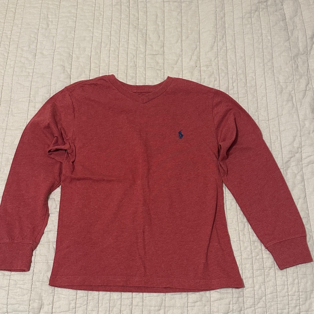 Polo by Ralph Lauren Kids Red Long Sleeve Tee